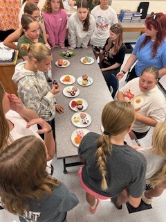 Students Judging the Cupcakes