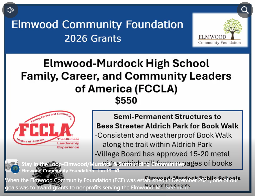 Details of Book Walk - Community Grant